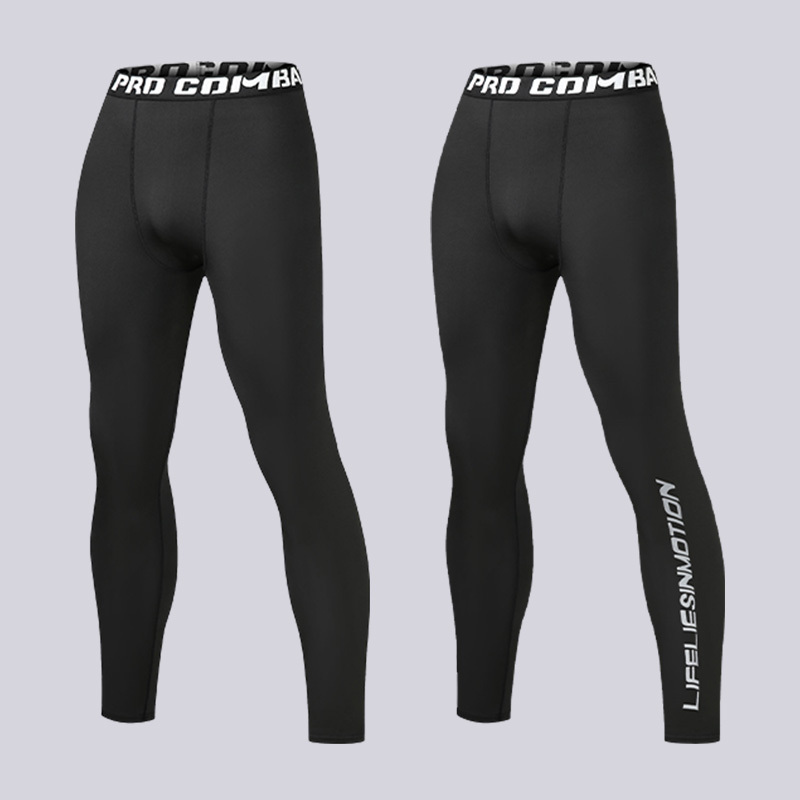 Black-line long pants + 302 letters long pants